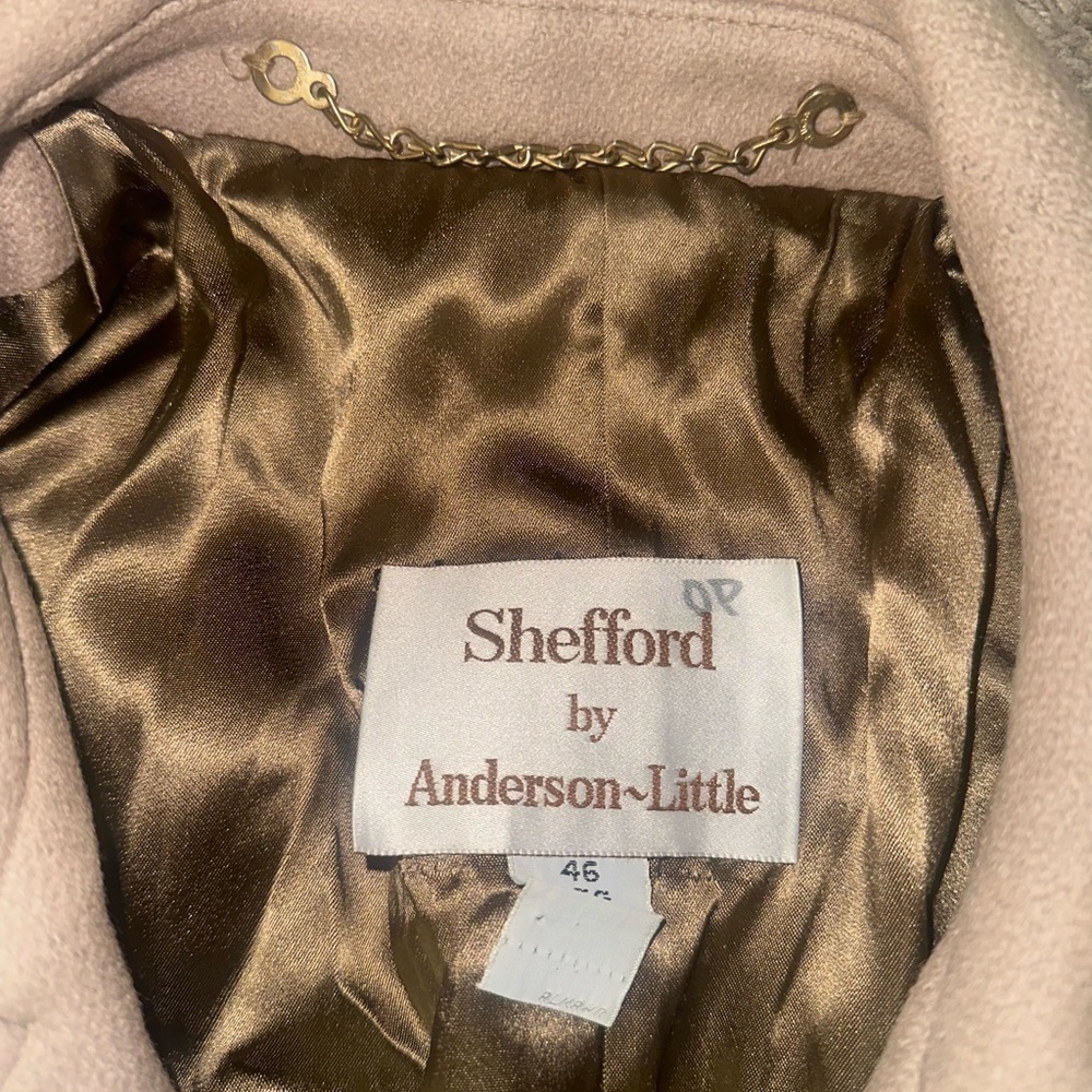 Men’s used Sheffield Anderson Little size 46 regular trench coat tan Pre own - Picture 6 of 7